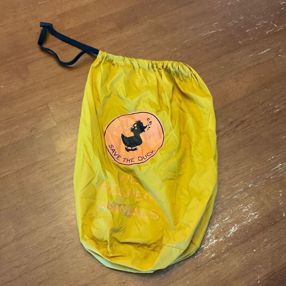 Save the Duck Mustard , XL. Lightweight Hooded Puffer. Cruelty Free. Packable - Picture 16 of 16